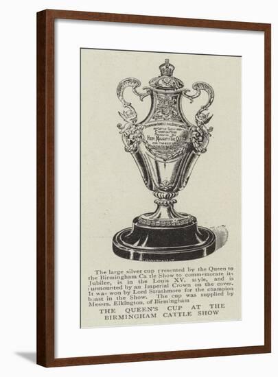 The Queen's Cup at the Birmingham Cattle Show-null-Framed Giclee Print