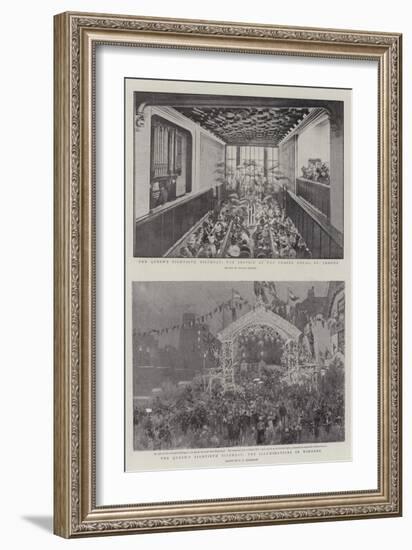 The Queen's Eightieth Birthday-Ernest Prater-Framed Giclee Print