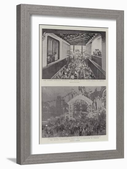 The Queen's Eightieth Birthday-Ernest Prater-Framed Giclee Print