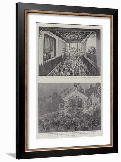 The Queen's Eightieth Birthday-Ernest Prater-Framed Giclee Print