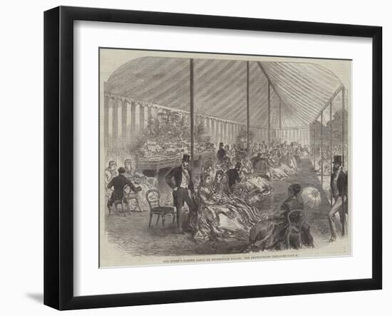 The Queen's Garden Party at Buckingham Palace, the Drawingroom Tent-null-Framed Giclee Print
