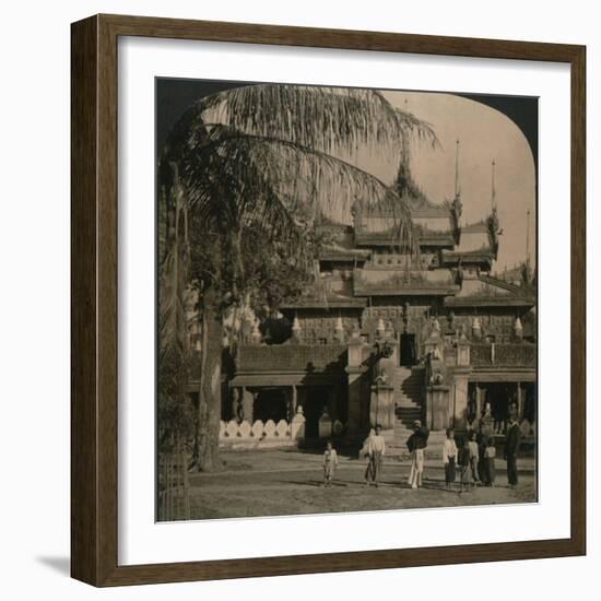 'The Queen's Golden Monastery, a gem of oriental architecture, Mandalay, Burma', 1907-Unknown-Framed Photographic Print