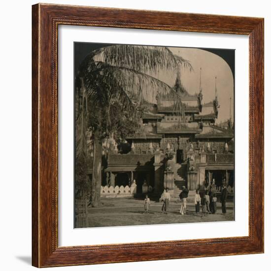 'The Queen's Golden Monastery, a gem of oriental architecture, Mandalay, Burma', 1907-Unknown-Framed Photographic Print