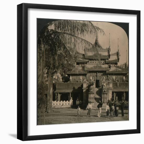 'The Queen's Golden Monastery, a gem of oriental architecture, Mandalay, Burma', 1907-Unknown-Framed Photographic Print