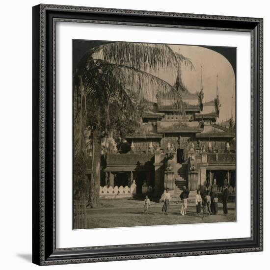 'The Queen's Golden Monastery, a gem of oriental architecture, Mandalay, Burma', 1907-Unknown-Framed Photographic Print