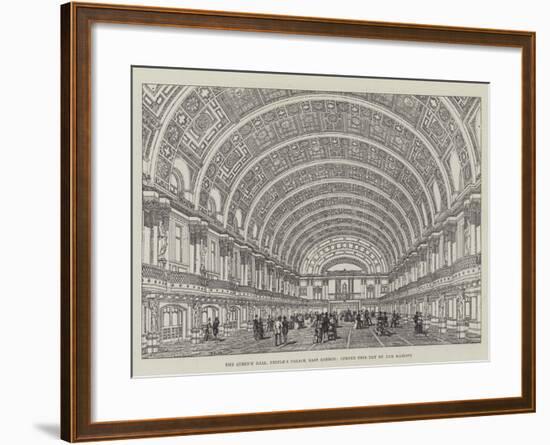 The Queen's Hall, People's Palace, East London, Opened This Day by Her Majesty-null-Framed Giclee Print