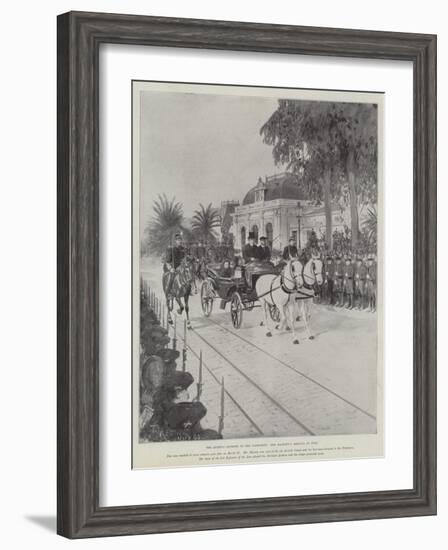 The Queen's Journey to the Continent, Her Majesty's Arrival at Nice-Amedee Forestier-Framed Giclee Print