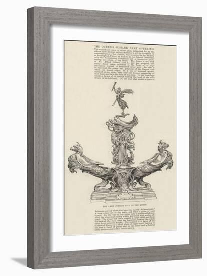 The Queen's Jubilee Army Offering-null-Framed Giclee Print