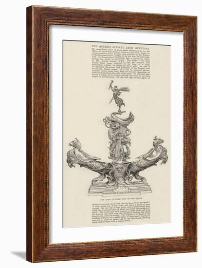 The Queen's Jubilee Army Offering-null-Framed Giclee Print