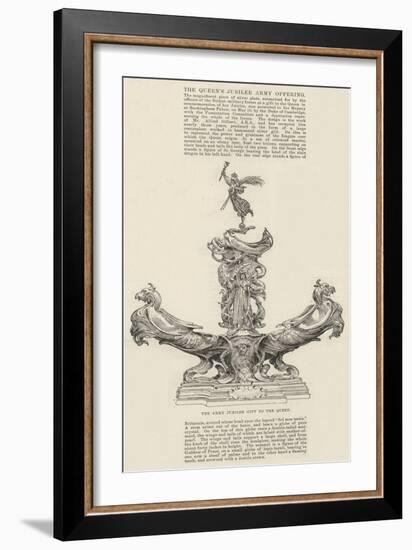 The Queen's Jubilee Army Offering-null-Framed Giclee Print