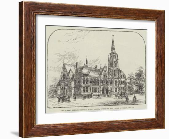 The Queen's Jubilee Memorial Hall, Ealing, Opened by the Prince of Wales, 15 December-Frank Watkins-Framed Giclee Print