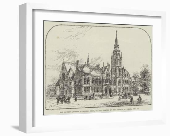 The Queen's Jubilee Memorial Hall, Ealing, Opened by the Prince of Wales, 15 December-Frank Watkins-Framed Giclee Print