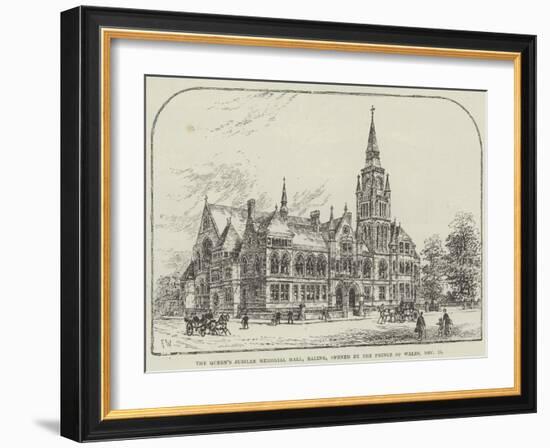 The Queen's Jubilee Memorial Hall, Ealing, Opened by the Prince of Wales, 15 December-Frank Watkins-Framed Giclee Print