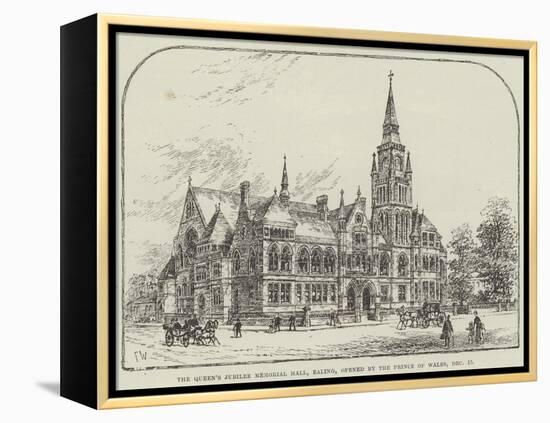 The Queen's Jubilee Memorial Hall, Ealing, Opened by the Prince of Wales, 15 December-Frank Watkins-Framed Premier Image Canvas