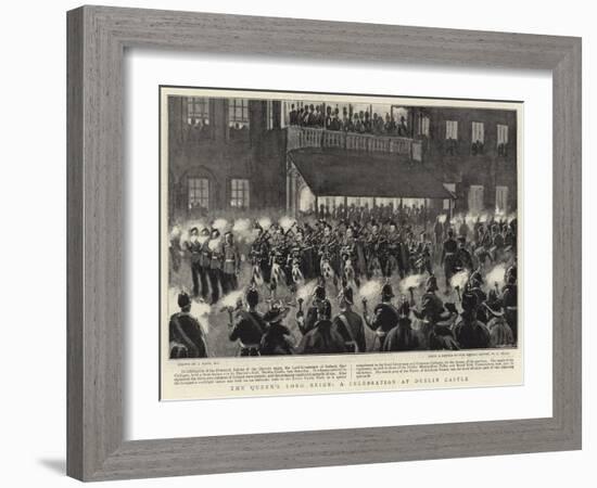 The Queen's Long Reign, a Celebration at Dublin Castle-Joseph Nash-Framed Giclee Print