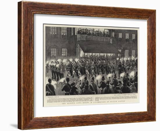 The Queen's Long Reign, a Celebration at Dublin Castle-Joseph Nash-Framed Giclee Print