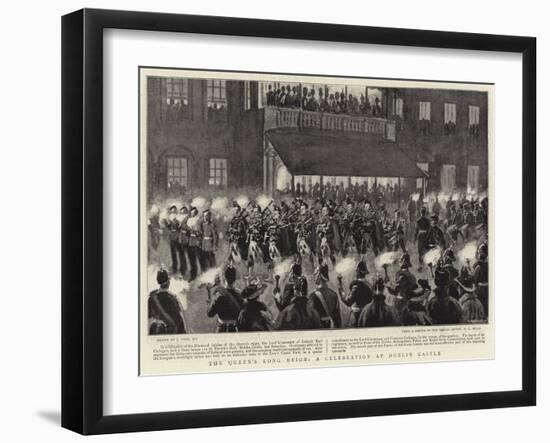 The Queen's Long Reign, a Celebration at Dublin Castle-Joseph Nash-Framed Giclee Print