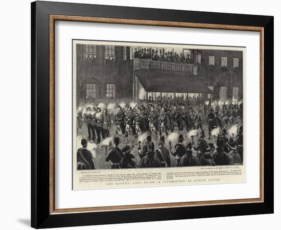 The Queen's Long Reign, a Celebration at Dublin Castle-Joseph Nash-Framed Giclee Print