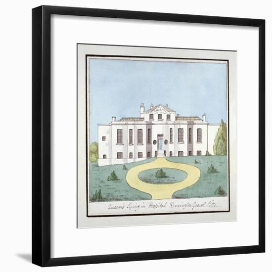 The Queen's Lying-In Hospital, Kensington Gravel Pits, London, C1820-null-Framed Giclee Print