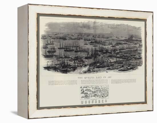The Queen's Navy in 1887-William Lionel Wyllie-Framed Premier Image Canvas