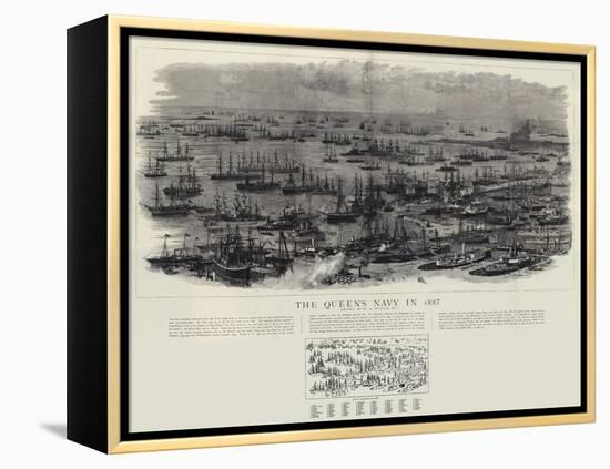 The Queen's Navy in 1887-William Lionel Wyllie-Framed Premier Image Canvas