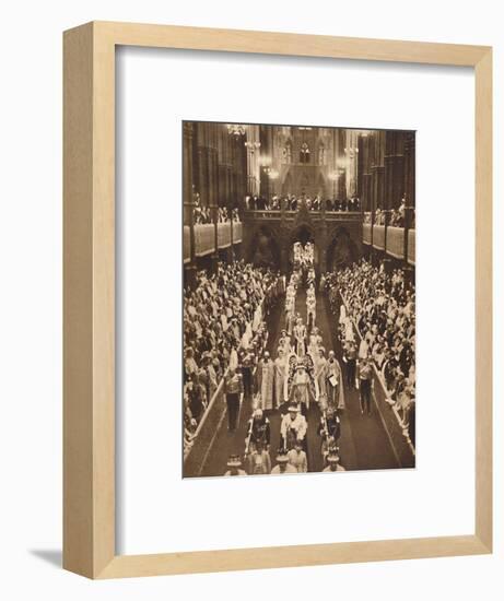 'The Queen's Procession', May 12 1937-Unknown-Framed Photographic Print