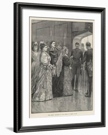 The Queen's Procession to the Chapel, St James's Palace-Richard Caton Woodville II-Framed Giclee Print