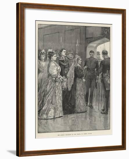 The Queen's Procession to the Chapel, St James's Palace-Richard Caton Woodville II-Framed Giclee Print