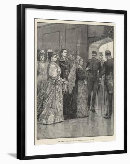 The Queen's Procession to the Chapel, St James's Palace-Richard Caton Woodville II-Framed Giclee Print