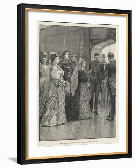 The Queen's Procession to the Chapel, St James's Palace-Richard Caton Woodville II-Framed Giclee Print