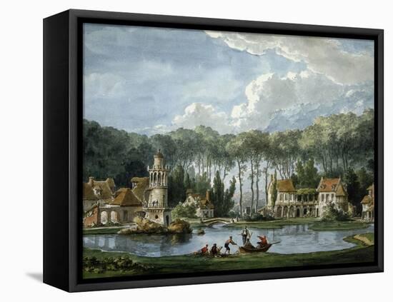 The Queen's Village at the Petit Trianon, Versailles, France-null-Framed Premier Image Canvas