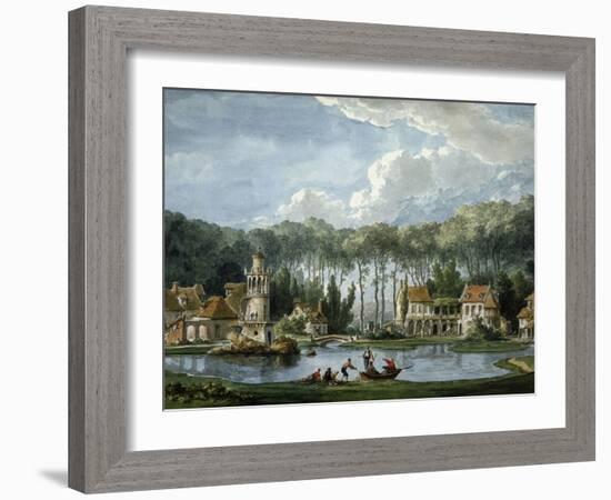 The Queen's Village at the Petit Trianon, Versailles, France-null-Framed Giclee Print