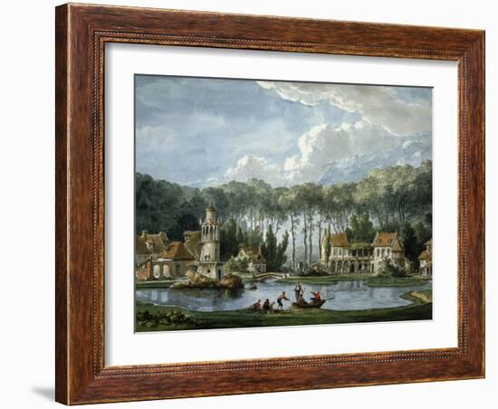 The Queen's Village at the Petit Trianon, Versailles, France-null-Framed Giclee Print