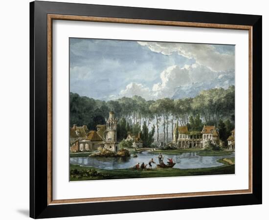 The Queen's Village at the Petit Trianon, Versailles, France-null-Framed Giclee Print