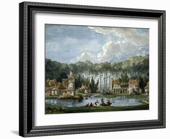 The Queen's Village at the Petit Trianon, Versailles, France-null-Framed Giclee Print