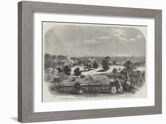 The Queen's Visit to Birmingham, Aston Park, from Aston Hall, Birmingham in the Distance-Samuel Read-Framed Giclee Print