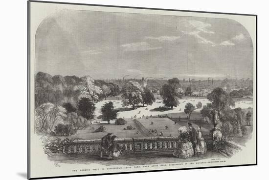 The Queen's Visit to Birmingham, Aston Park, from Aston Hall, Birmingham in the Distance-Samuel Read-Mounted Giclee Print