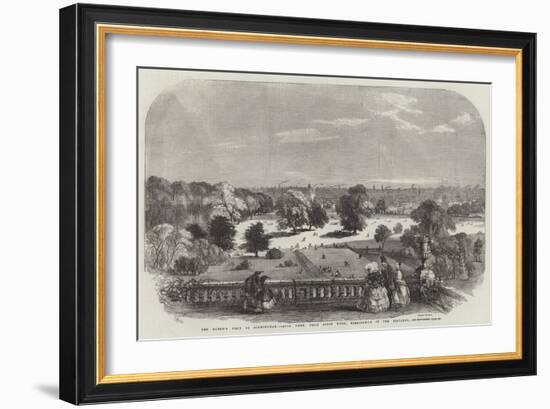 The Queen's Visit to Birmingham, Aston Park, from Aston Hall, Birmingham in the Distance-Samuel Read-Framed Giclee Print