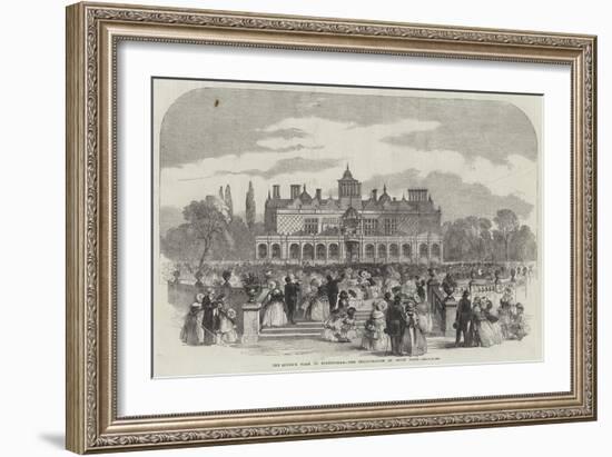 The Queen's Visit to Birmingham, the Inauguration of Aston Park-null-Framed Giclee Print