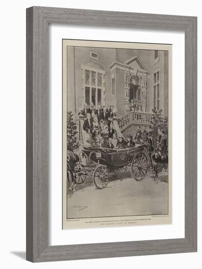 The Queen's Visit to Bristol-Frederic De Haenen-Framed Giclee Print