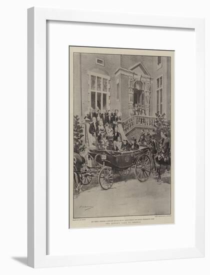 The Queen's Visit to Bristol-Frederic De Haenen-Framed Giclee Print