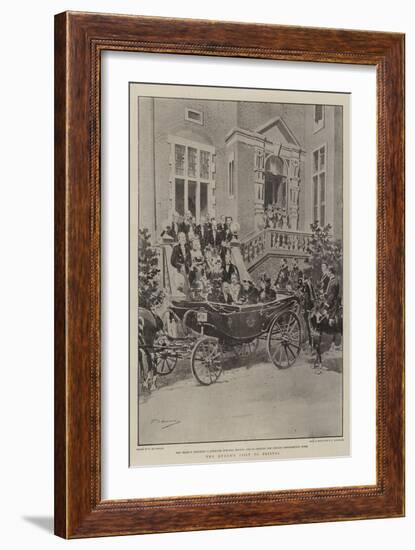 The Queen's Visit to Bristol-Frederic De Haenen-Framed Giclee Print