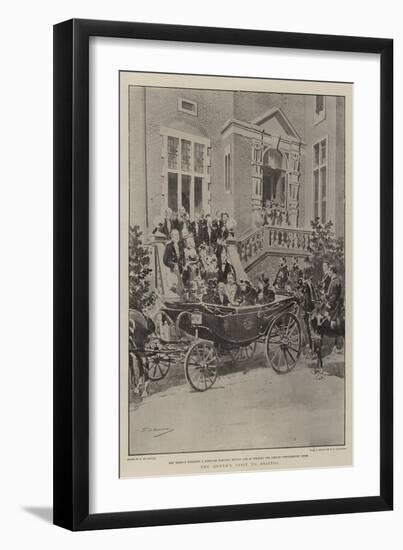 The Queen's Visit to Bristol-Frederic De Haenen-Framed Giclee Print