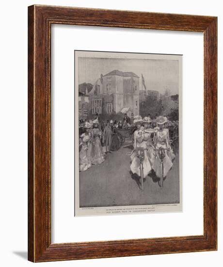 The Queen's Visit to Carisbrooke Castle-Frank Craig-Framed Giclee Print