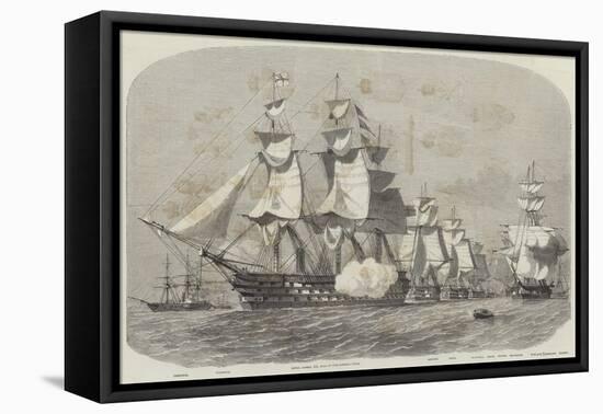 The Queen's Visit to Cherbourg-Edwin Weedon-Framed Premier Image Canvas