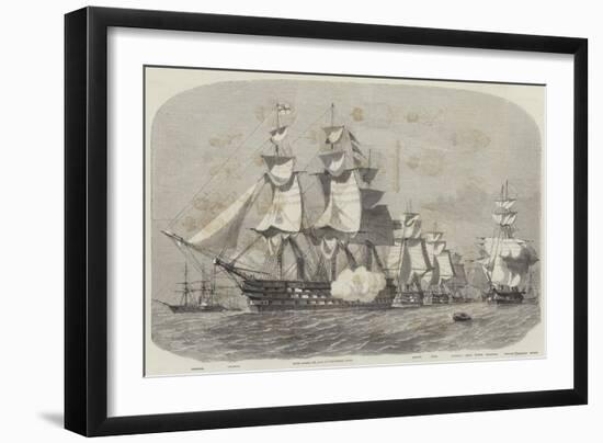 The Queen's Visit to Cherbourg-Edwin Weedon-Framed Giclee Print