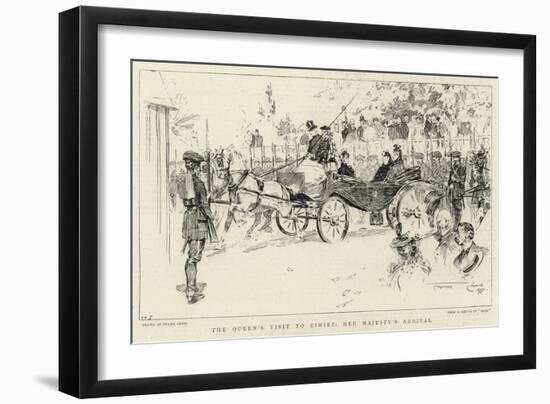 The Queen's Visit to Cimiez, Her Majesty's Arrival-Frank Craig-Framed Giclee Print