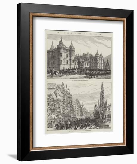 The Queen's Visit to Edinburgh-null-Framed Giclee Print