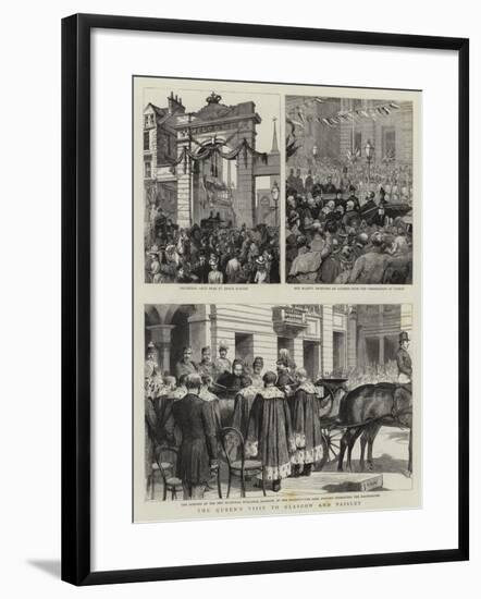 The Queen's Visit to Glasgow and Paisley-Godefroy Durand-Framed Giclee Print
