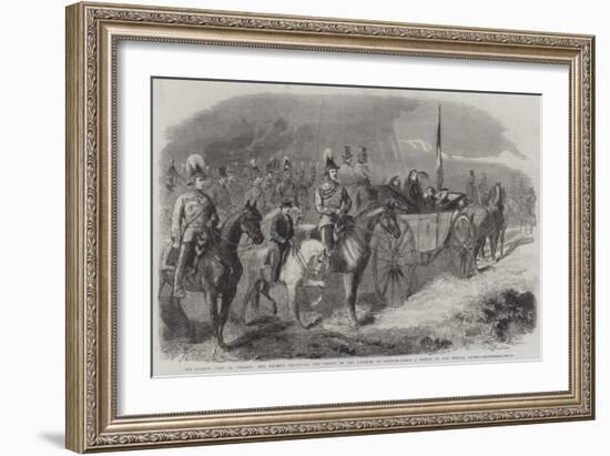 The Queen's Visit to Ireland, Her Majesty Reviewing the Troops on the Curragh of Kildare-Frederick John Skill-Framed Giclee Print